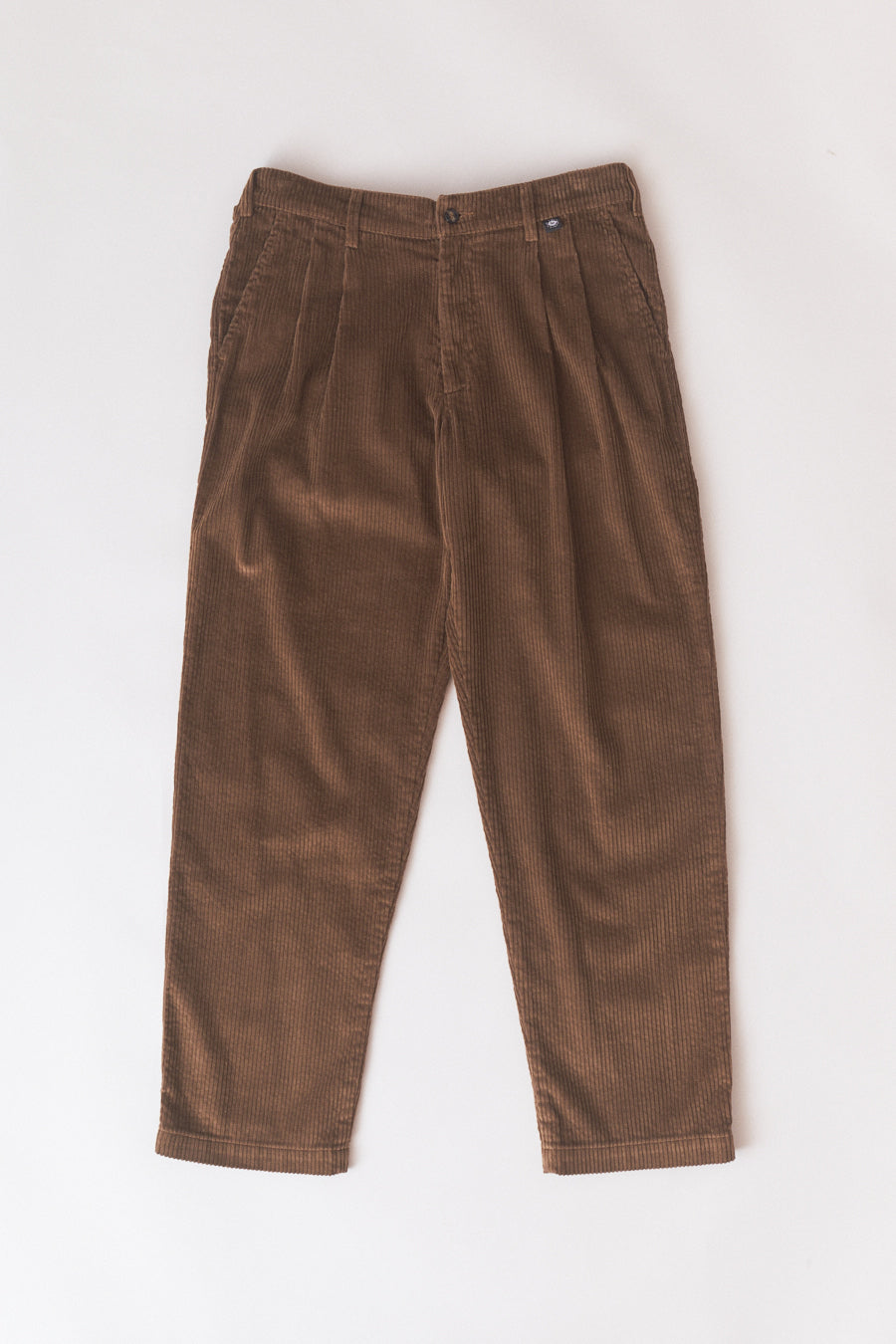 Magic Quiver - Pleated Corduroy Pants - Brown