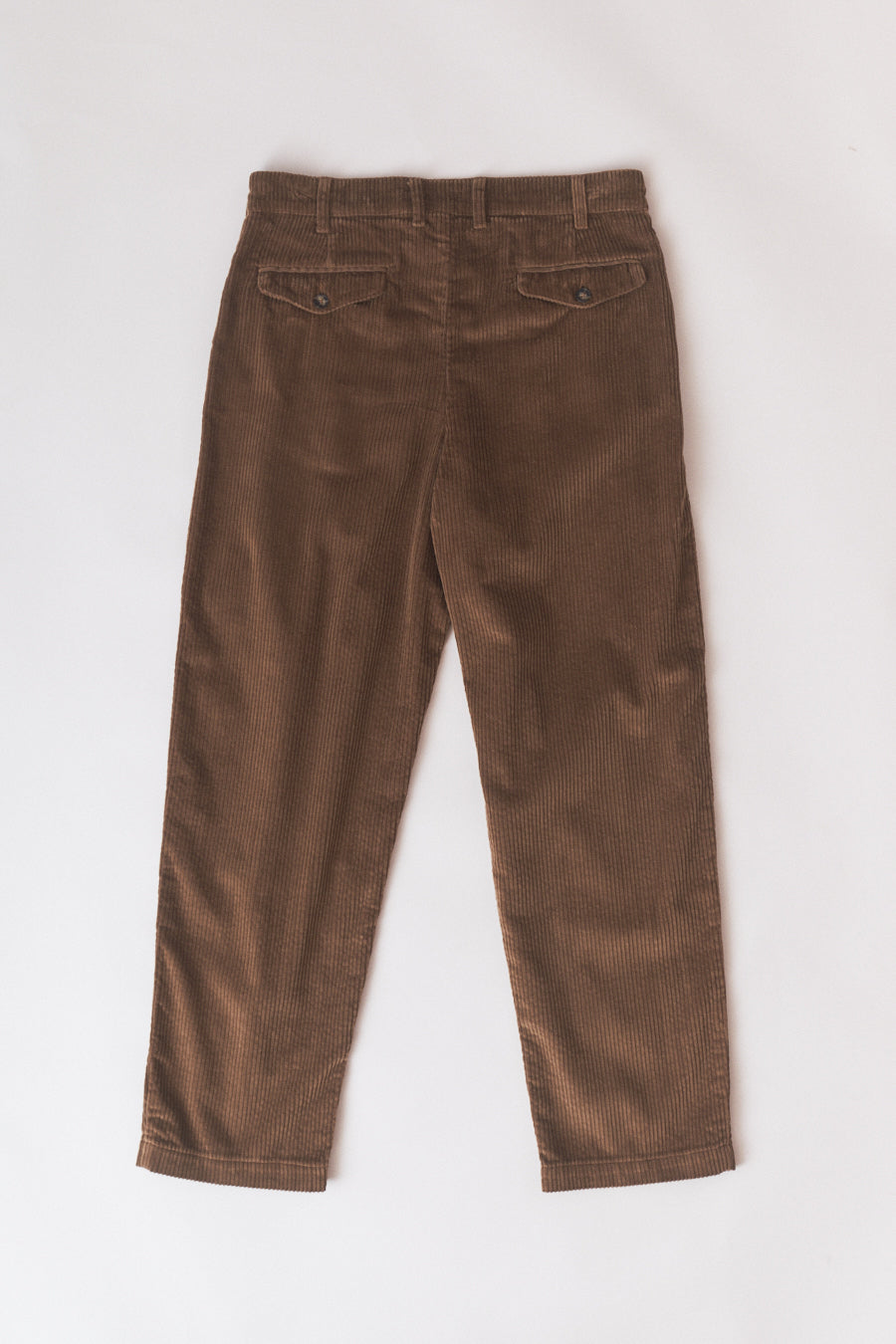 Magic Quiver - Pleated Corduroy Pants - Brown