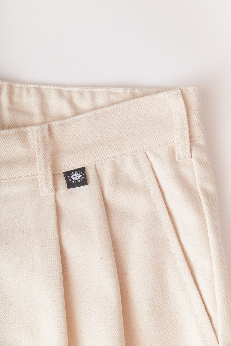 Magic Quiver - Pleated Canvas Pants - Raw