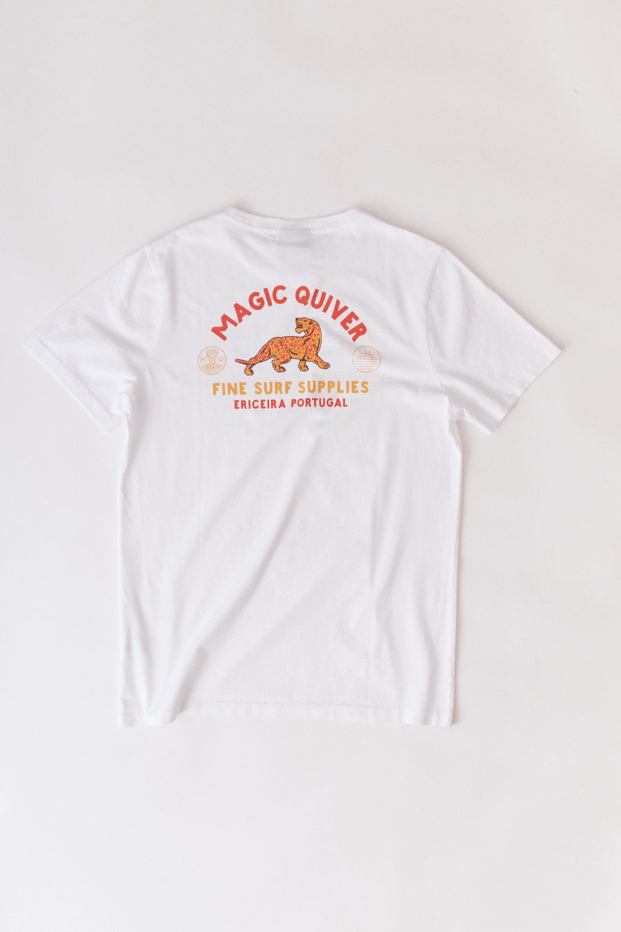 Magic Quiver - Leopard Tee - White