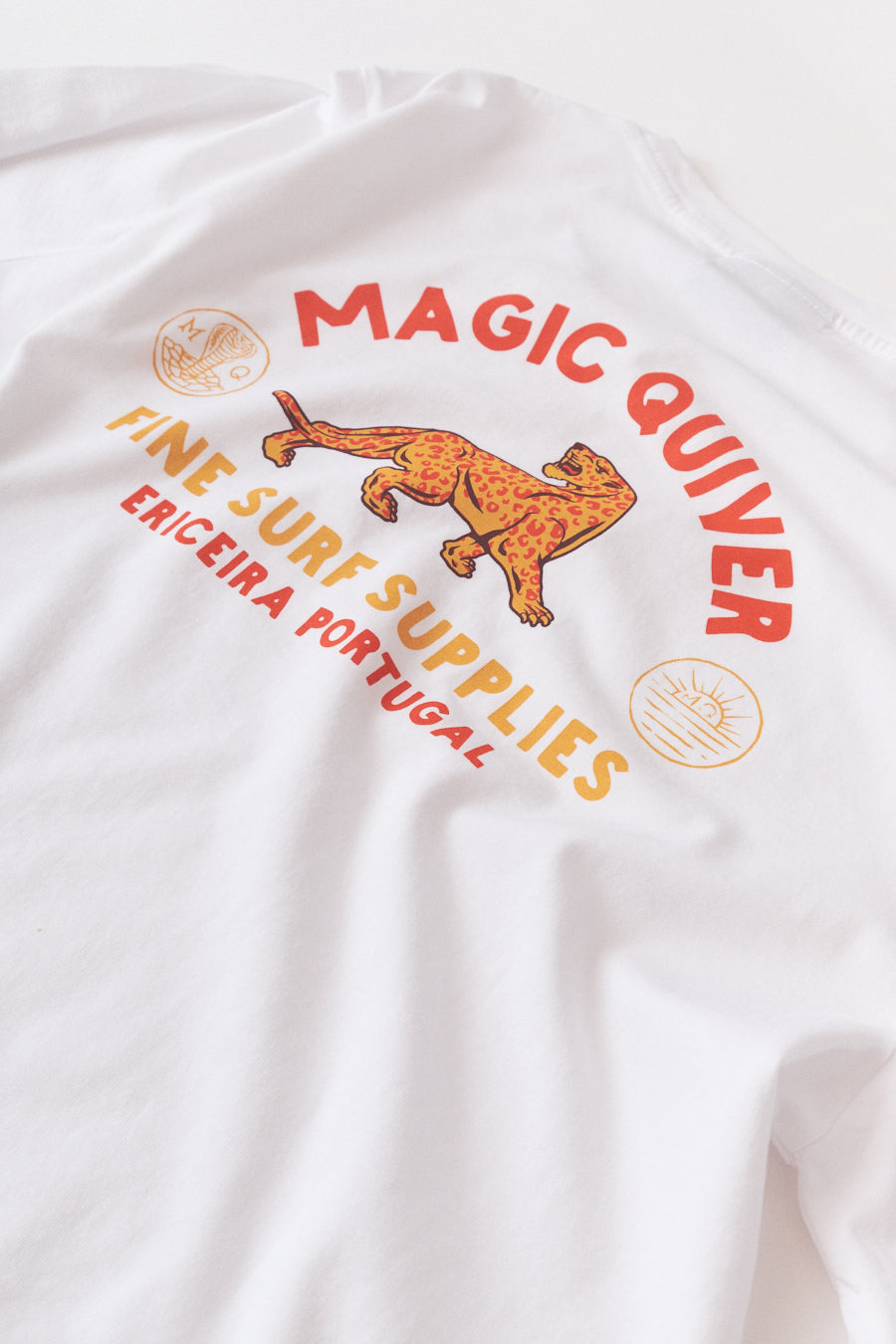 Magic Quiver - Leopard Tee - White