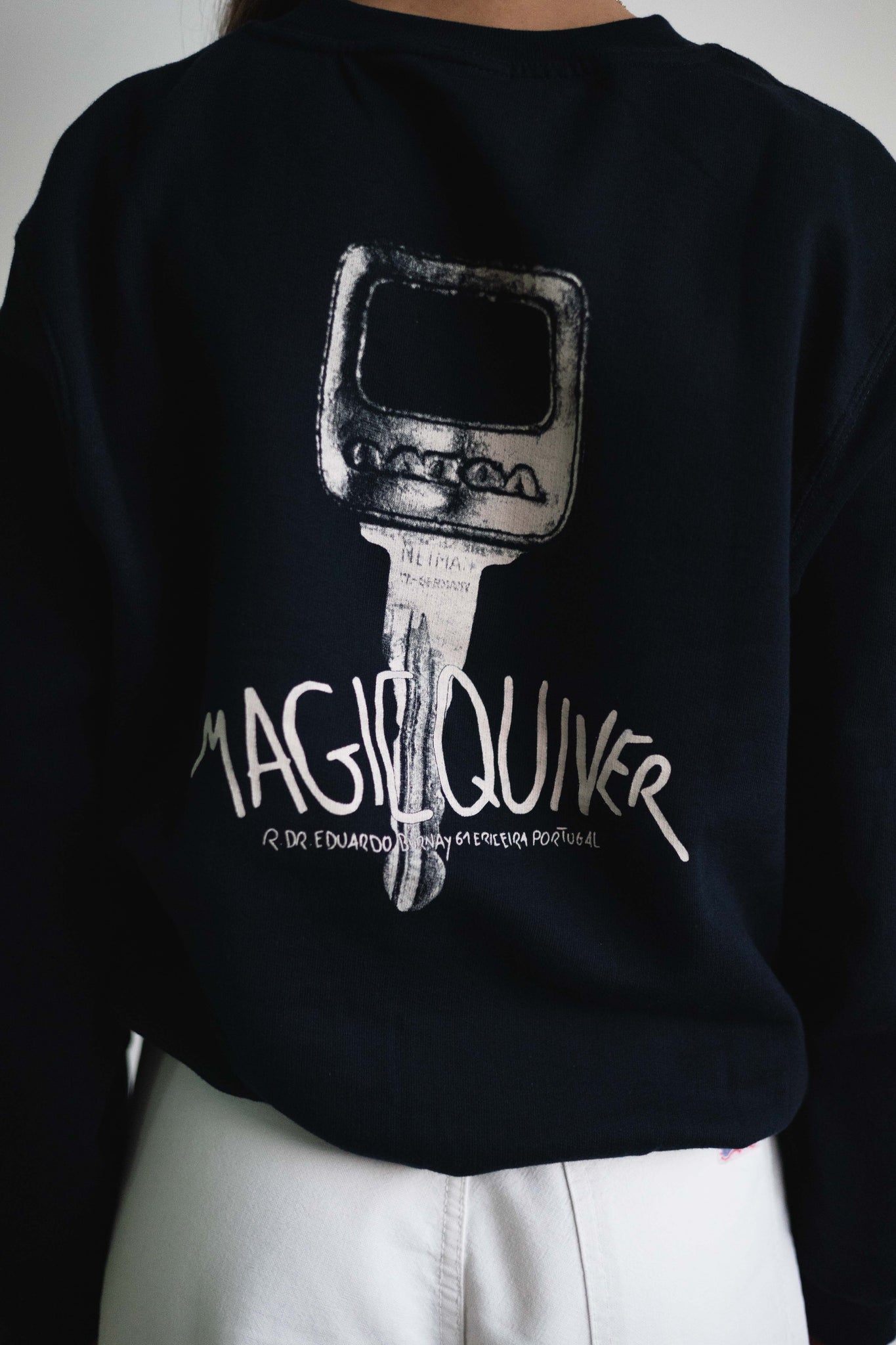 Magic Quiver - 1986 Key Crewneck - Navy